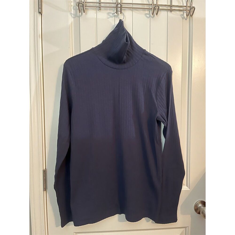 Urban Outfitters Men's M Blue Long Sleeve Turtleneck Top Casual